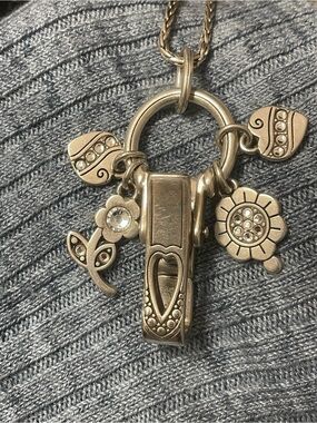 Brighton Reversible Badge Clip Necklace